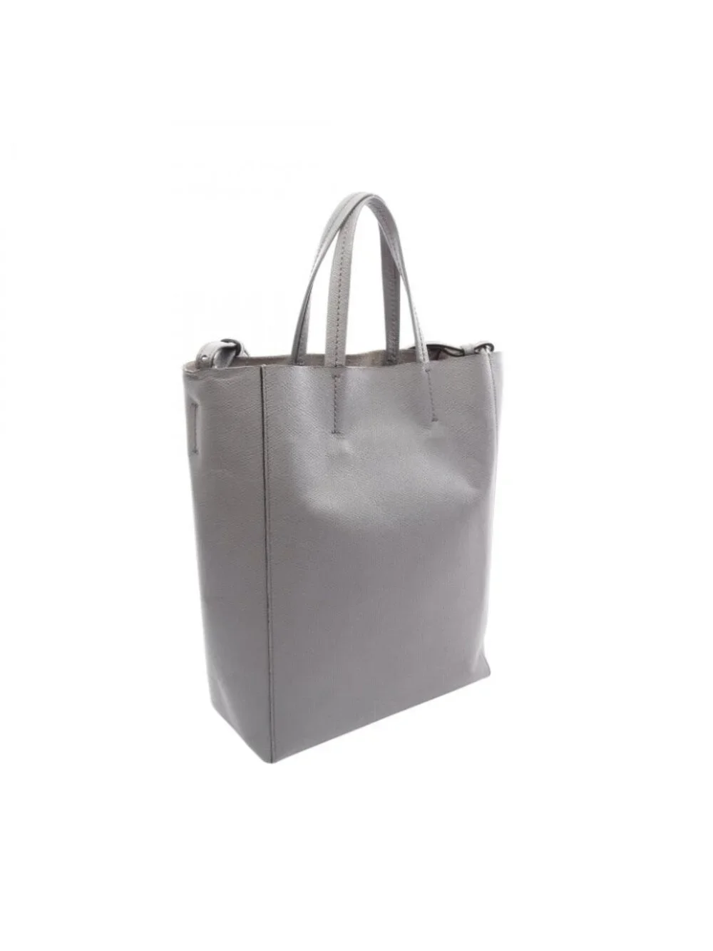 Celine Handbag Vertical Cover Small 2-Way Gray Leather